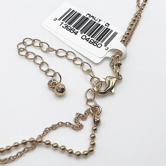 Ophelia Rose Gold Necklace with Geometric Design NWT - Picture 2 of 3